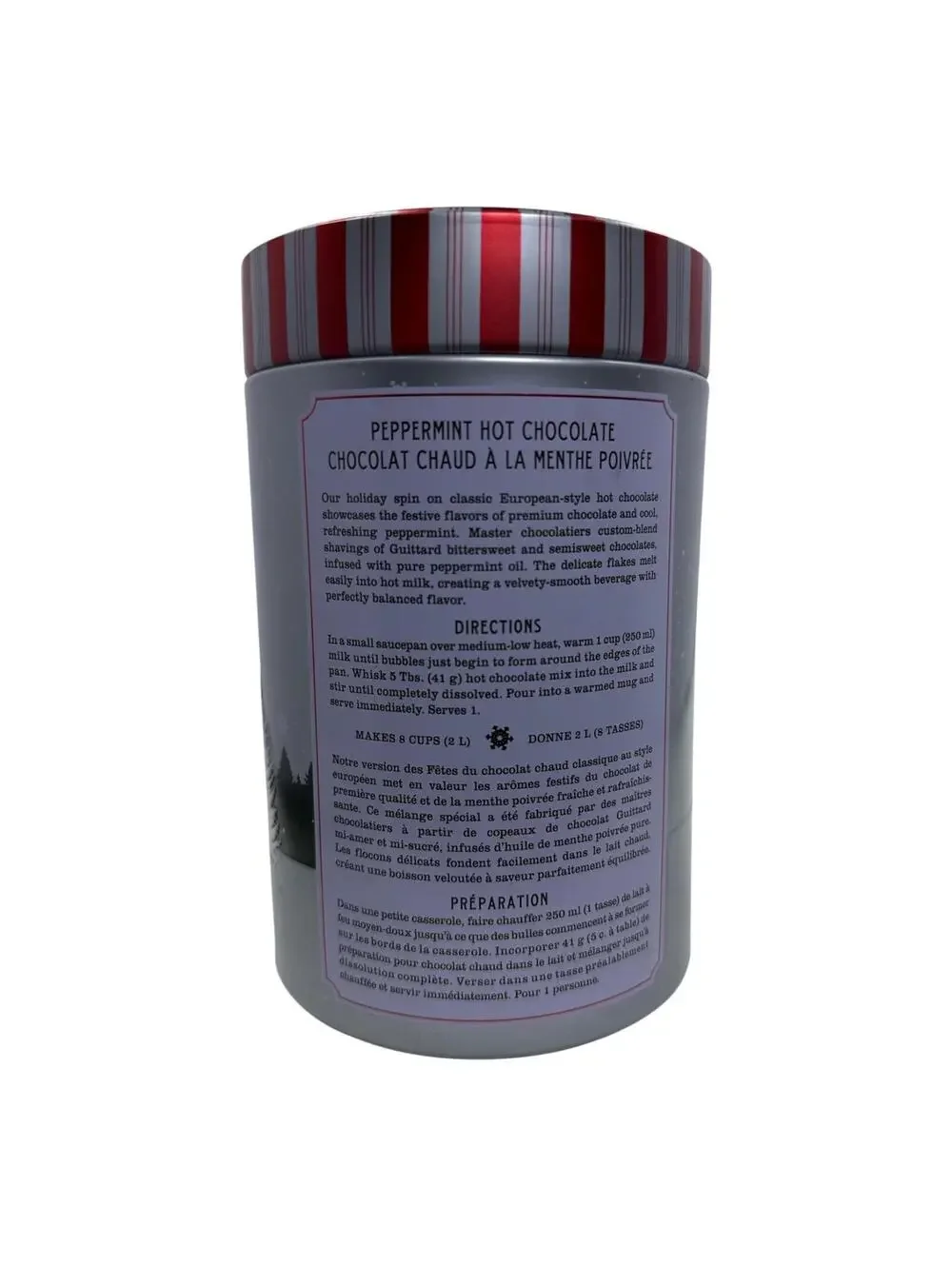 Williams Sonoma Vintage Hot Chocolate Collectible Tin | Holiday Decor